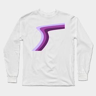 Purple squiggles Long Sleeve T-Shirt